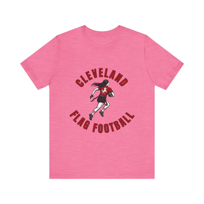 Cleveland Girls Flag Football Adult Sports T-Shirt