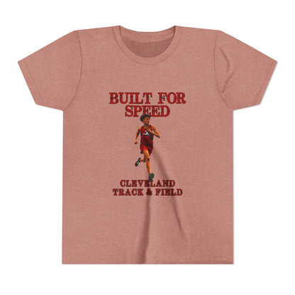 Youth Boys Tee 1 — "Built for Speed" Cleveland Track & Field