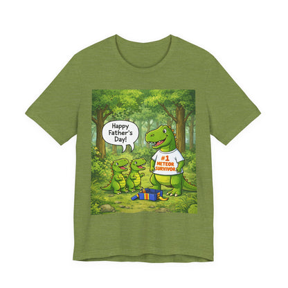 Father’s Day Dinosaur Tee – #1 Meteor Survivor
