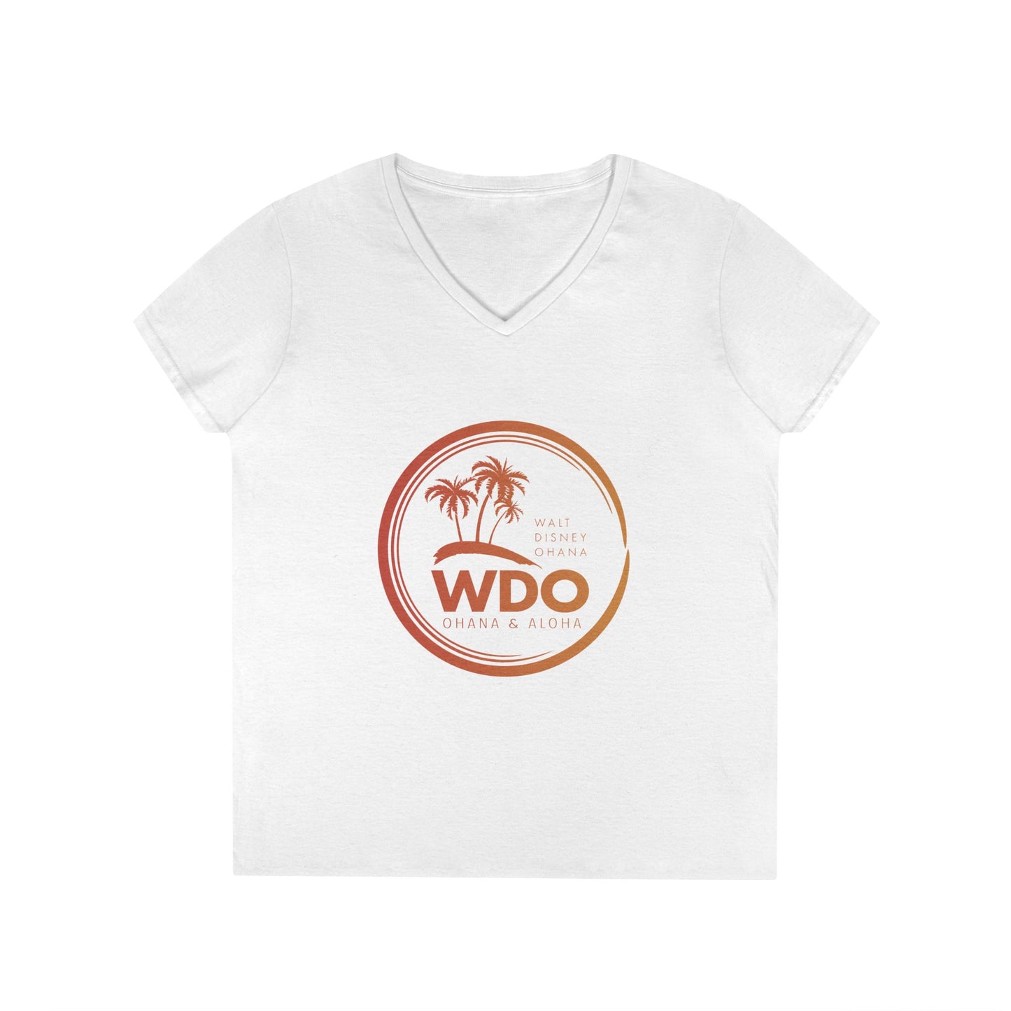 Ohana Tee (Ladies V-neck w/ orange logo)