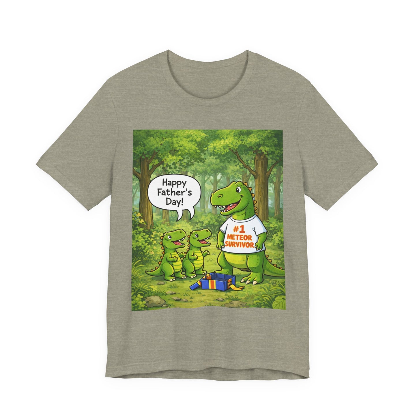 Father’s Day Dinosaur Tee – #1 Meteor Survivor