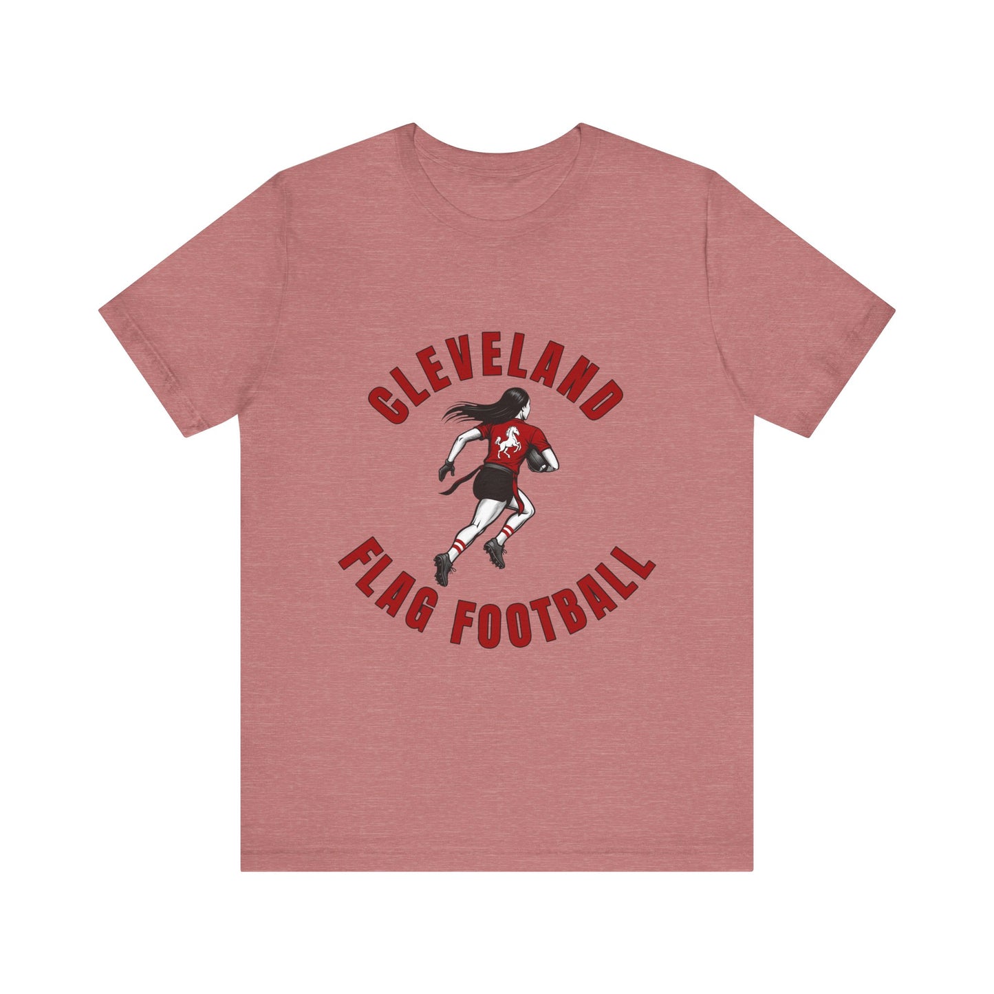 Cleveland Girls Flag Football Adult Sports T-Shirt