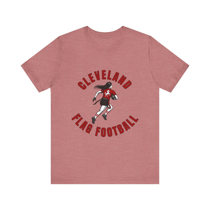 Cleveland Girls Flag Football Adult Sports T-Shirt