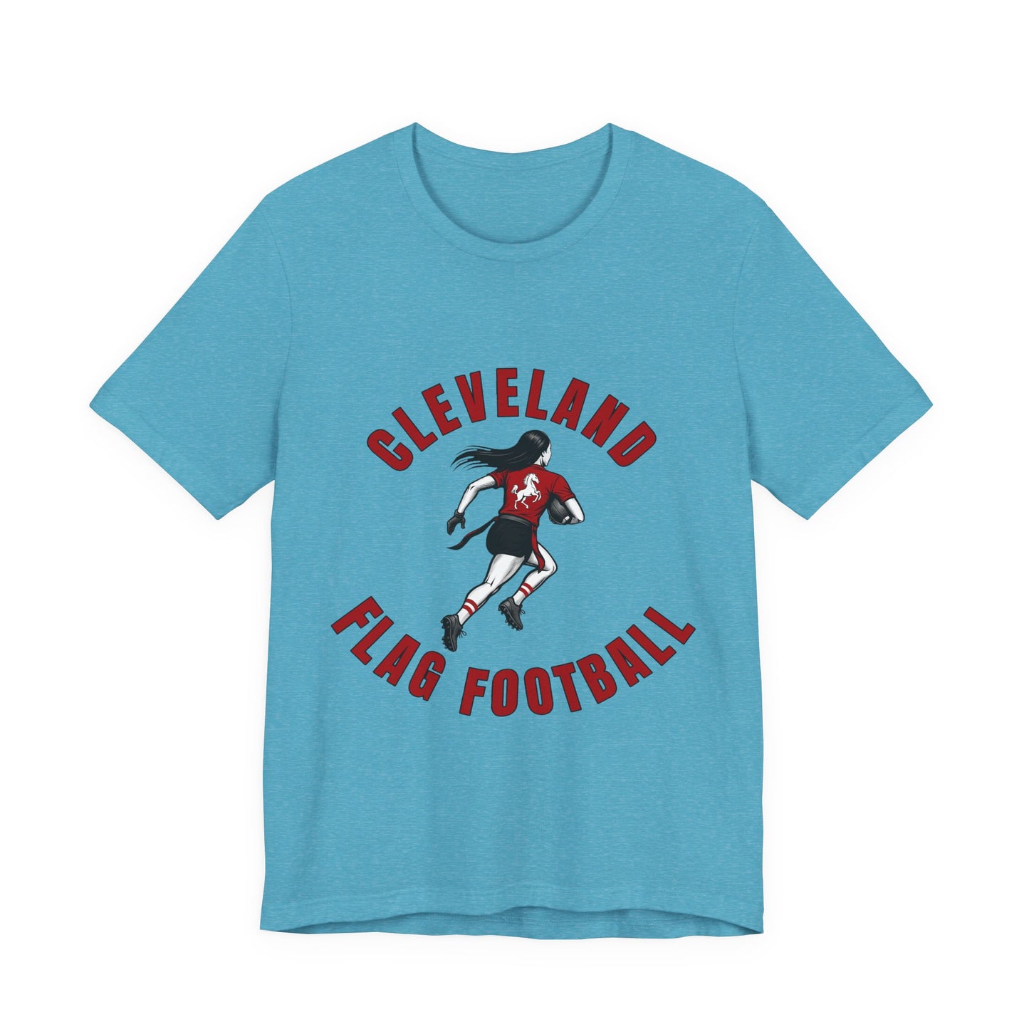 Cleveland Girls Flag Football Adult Sports T-Shirt