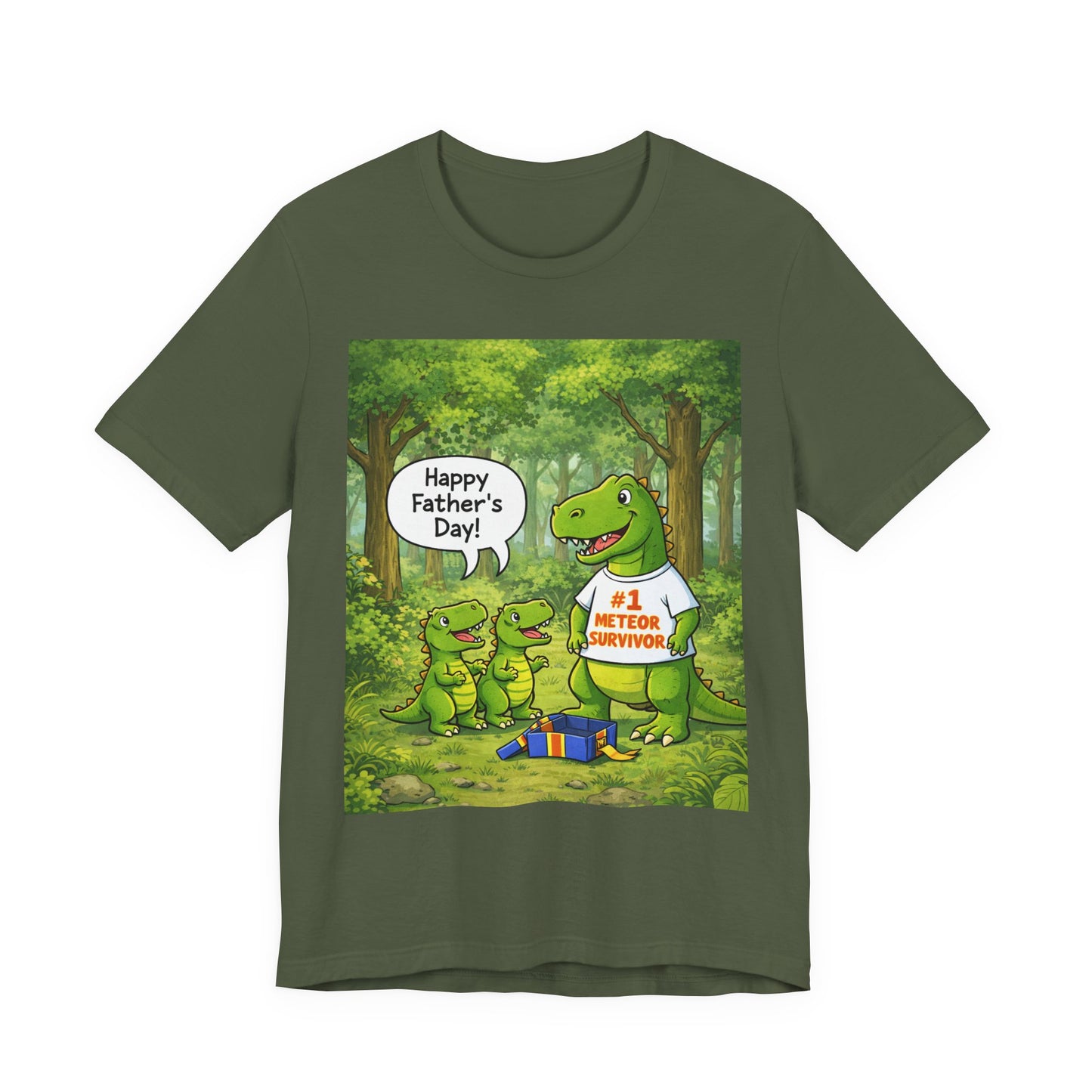 Father’s Day Dinosaur Tee – #1 Meteor Survivor