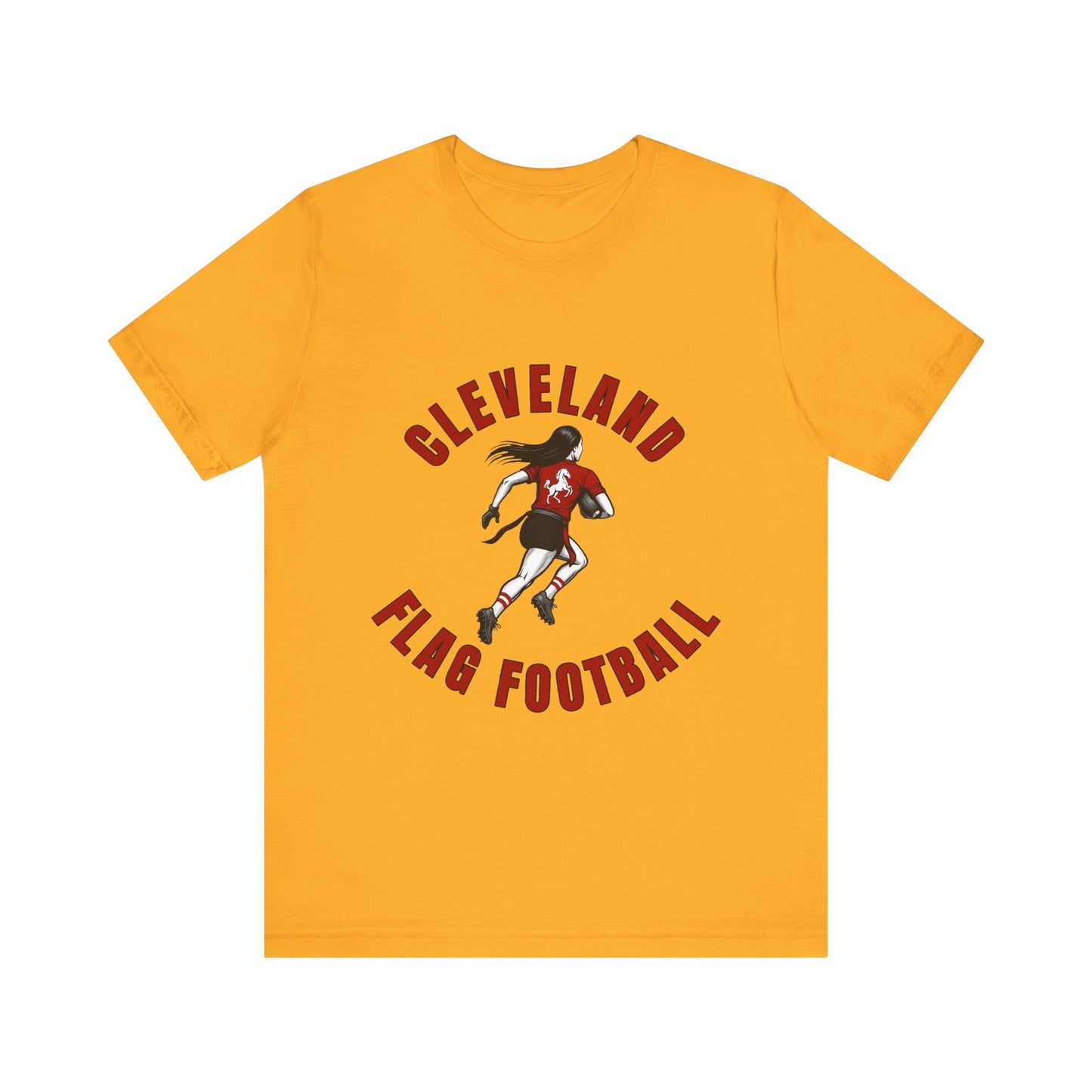 Cleveland Girls Flag Football Adult Sports T-Shirt