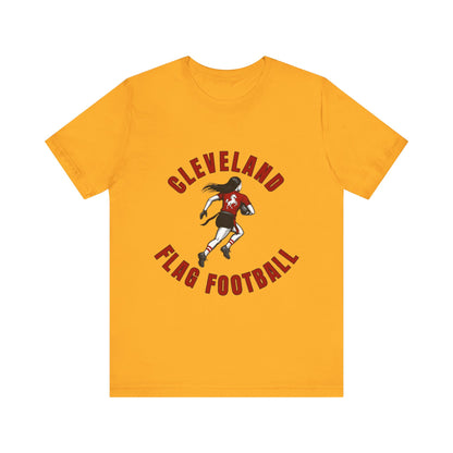 Cleveland Girls Flag Football Adult Sports T-Shirt