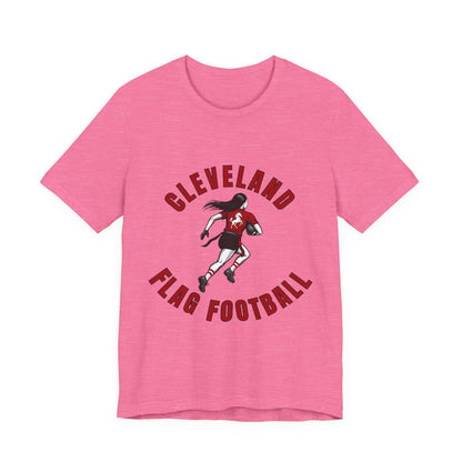 Cleveland Girls Flag Football Adult Sports T-Shirt